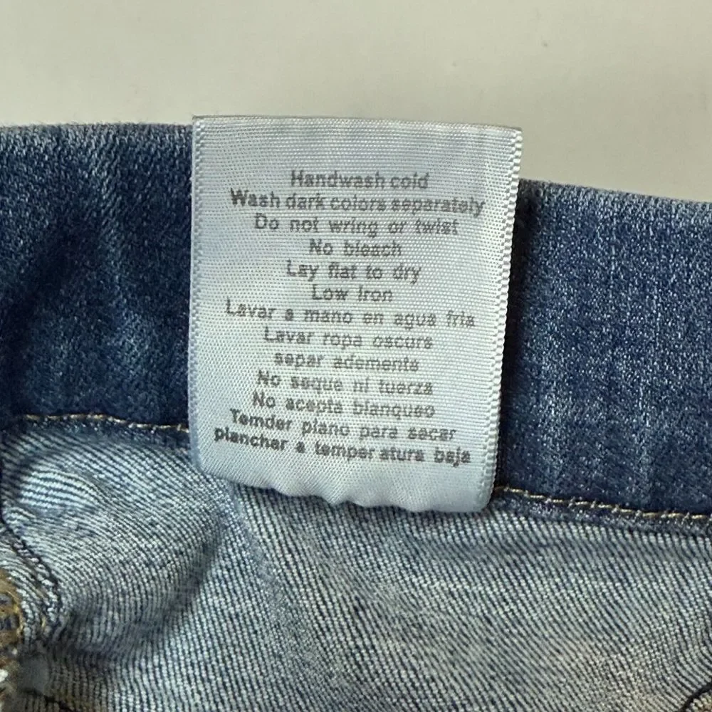 Judy‎ Blue Jeans Womens 3 26 Blue Skinny Fit Distressed Pull On Jegging JB88255